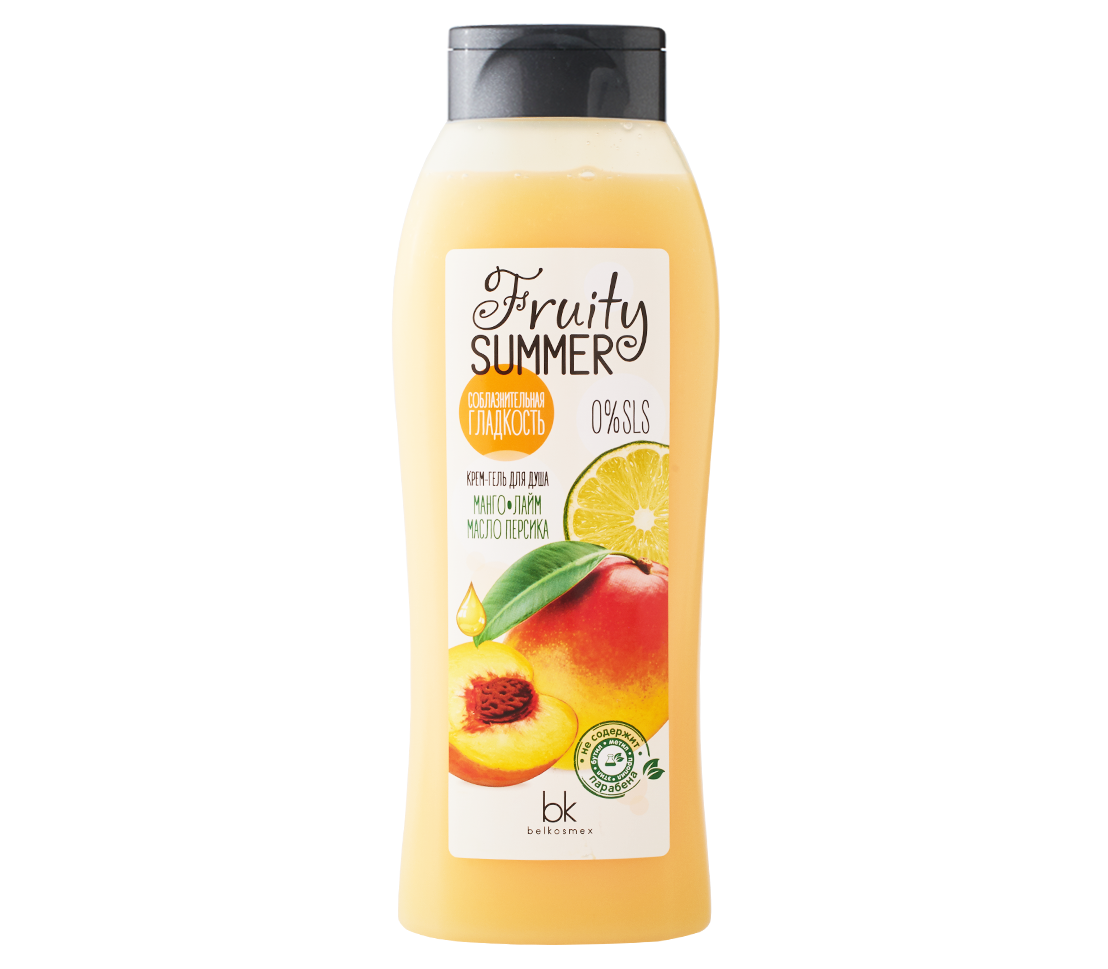 Shower cream gel. Fruity Summer крем-гель для душа манго лайм масло персика 500 мл/15. Гель для душа манго 500 мл. Гель д душа манго персик.