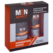 Подарочный набор "Men Aspect" (крем для бритья, лосьон-тоник после бритья) (10802647)