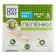 Пелёнки одноразовые "DryDay. Normal" (5 шт.; 600 х 600 мм) (10324299)