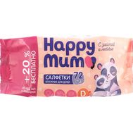 Влажные салфетки детские "Happy Mum с экстрактом ромашки" (72 шт.) (10327077)
