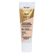 Тональный крем для лица "SILKY MATT" тон: 101, светлый бежевый (10326988)