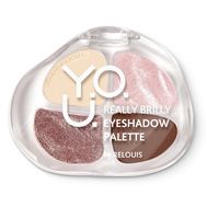 Палетка теней для век "Y.O.U. Really Brilly" тон: 01, rose quartz (10327637)