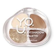 Палетка теней для век "Y.O.U. Really Brilly" тон: 02, platinum (10327638)