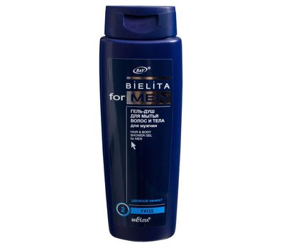 Гель-душ для волос и тела "Bielita for Men" (400 мл) (10487994)