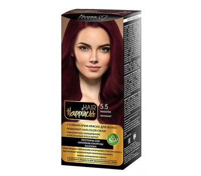 Крем-краска для волос "Hair Happiness" тон: 5.5, махагон (10847475)