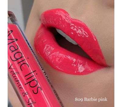 Блеск для губ "Magic Lips" тон: 809, barbie pink (10939437)