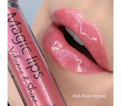 Блеск для губ "Magic Lips" тон: 806, rose crystal (10939429)