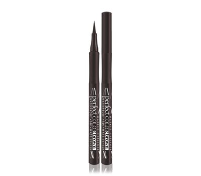 Подводка-фломастер для глаз "Perfect Color waterproof 14H matt finish" тон: brown (10323797)