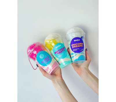 Набор "Bubble Gum" (шипучая соль для ванн, мочалка) (10324174)