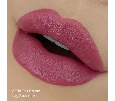 Помада для губ "Satin Lip Cream" тон: 715, rich rose (10324505)