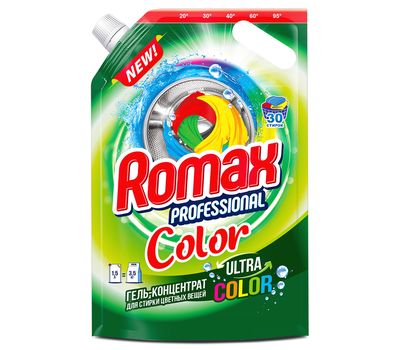 Гель-концентрат для стирки "Romax Professional Color" (1500 г) (10325720)
