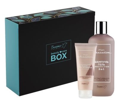 Подарочный набор "BEAUTY BOX Men Sensation" (шампунь-гель, бальзам после бритья) (10325623)