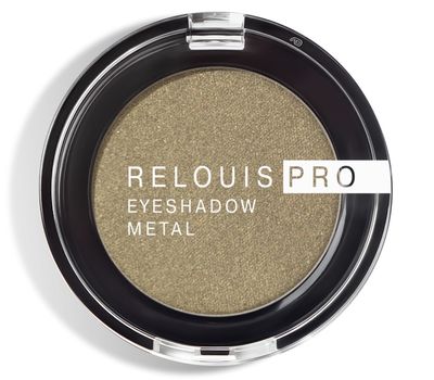 Тени для век "Relouis Pro Eyeshadow Metal" тон: 61, olive khaki (10327059)