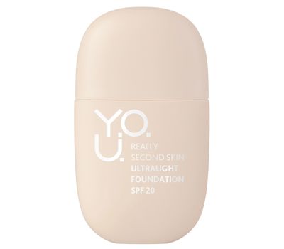 Тональный крем для лица "Y.O.U. Really Second Skin" SPF 20 тон: 10, light beige (10326738)