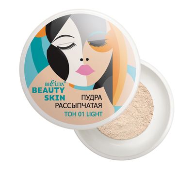 Пудра для лица рассыпчатая "Beauty Skin" тон: 01, light (10327100)