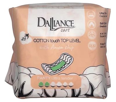 Прокладки гигиенические "DALLIANCE Care COTTON touch PANTY Ultra tender" (20 шт.) (10327493)