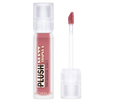 Тинт-мусс 3 в 1 для губ, щек и век "PLUSH MATT" тон: 302, lily lilac (10327381)