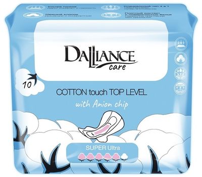 Прокладки гигиенические "DALLIANCE Care COTTON touch SUPER Ultra" (10 шт.) (10326053)