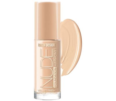 Тональный крем для лица "Nude Harmony" тон: 201, light beige (10323842)