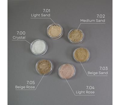 Пудра для лица минеральная "Биомная. Матирующая" тон: 7.00, crystal (10327033)