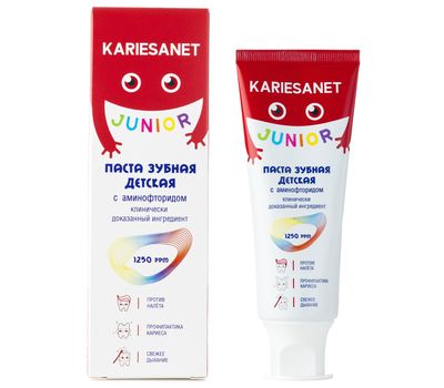 Зубная паста детская "KARIESANET JUNIOR с аминофторидом" (75 г) (10327579)